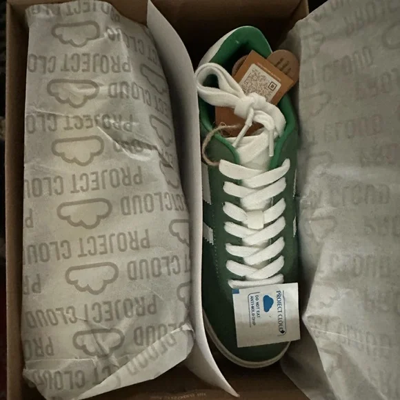 NWT Project Cloud Green and White Platform Sneakers - Picture 4 of 4